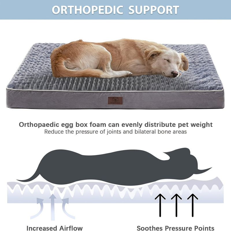 2026 New Cross-Border Dropshipping Large Orthopedic Dog Bed Suitable for Medium and Large Dogs Cross-Border Dropshipping