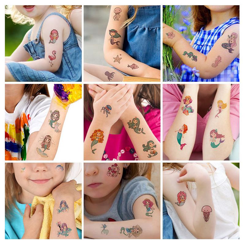 Creative Cartoon Tattoo Stickers Tattoo Stickers Small Fresh Eyebrow Stickers Finger Stickers Letter Stickers Manufacturer Spot Wholesale