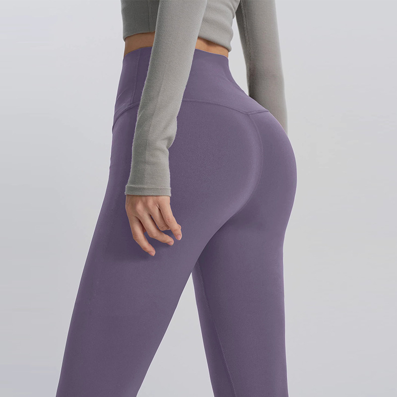 Nude-Feel Yoga Pants for Women, Professional Training, Tight-Fitting, High-Waisted, Hip-Lifting, Elastic, Quick-Drying Sports Running Fitness Pants