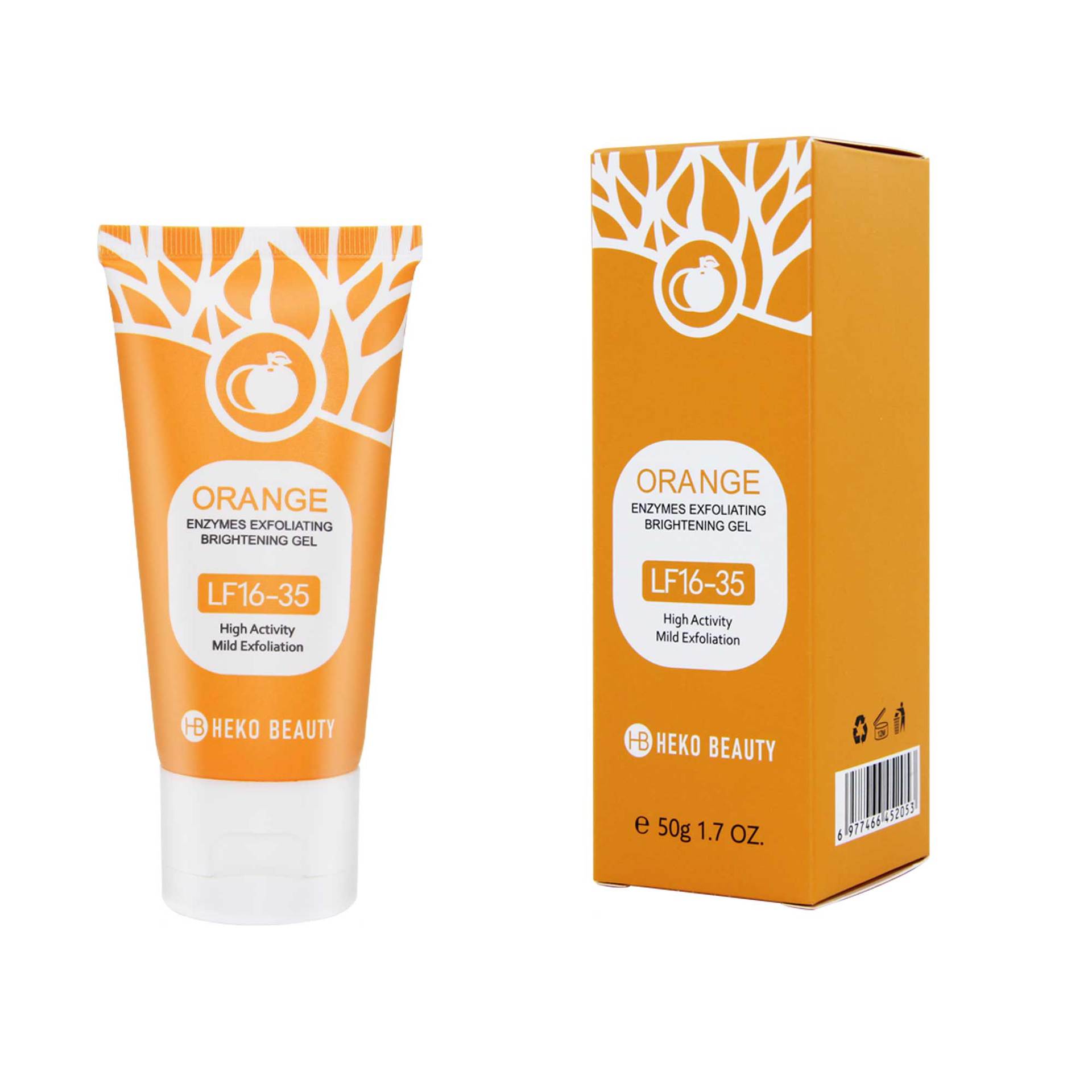 Cross-Border Hb Deep Cleansing Gel Improves Blackheads and Acne Skin Orange Exfoliating Gel Tk Southeast Asia Export