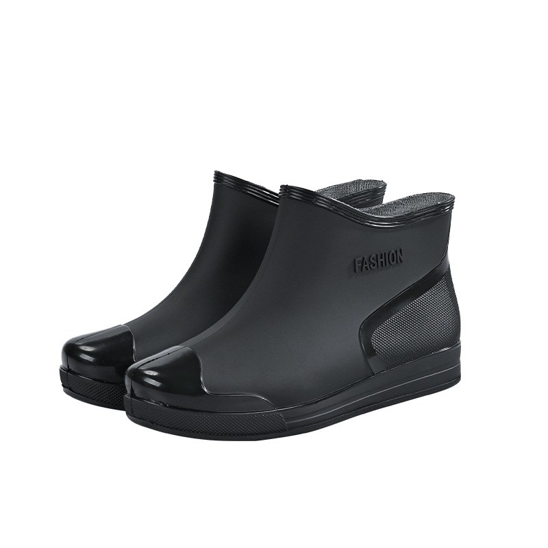Cross-border hot-selling rain shoes women's short tube outer wear water shoes warm non-slip rain boots waterproof boots rubber shoes overshoes wholesale