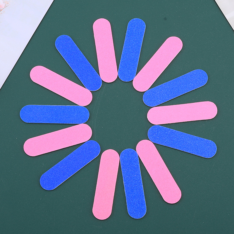 Пилочка для ногтей из древесины, домашняя пилочка для маникюра, двусторонняя шлифовальная полоска, мини-шлифовальная полоска