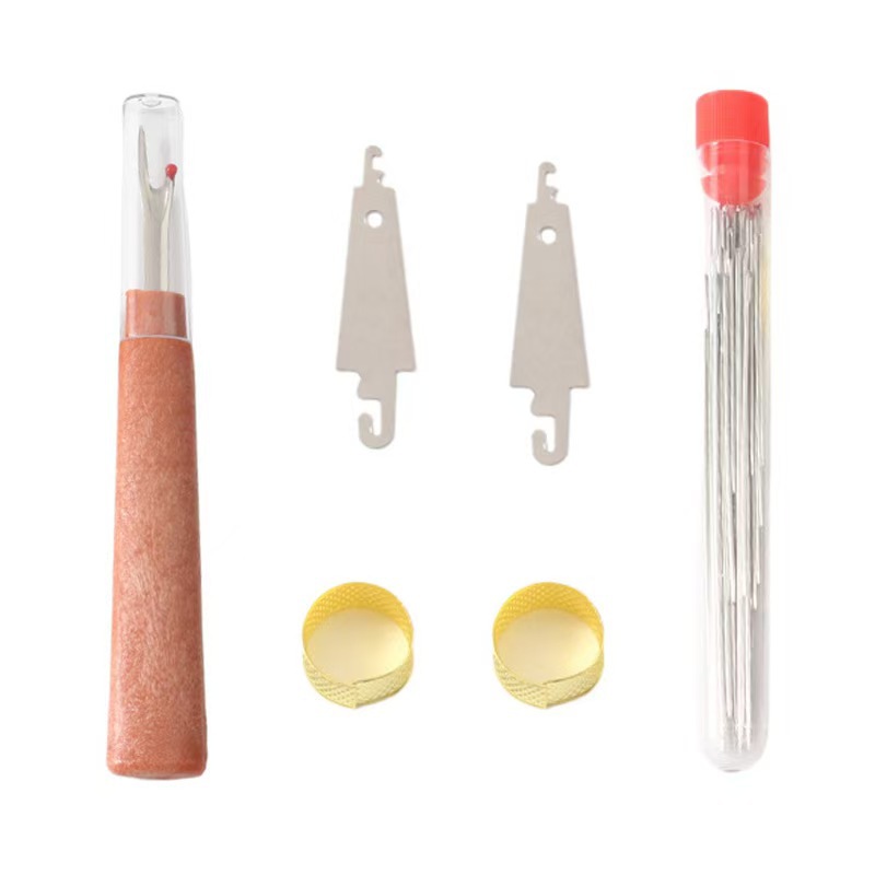 34-piece hand sewing needle large hole needle for the elderly home large eye slender traditional hand needle small needle embroidery needle color thread