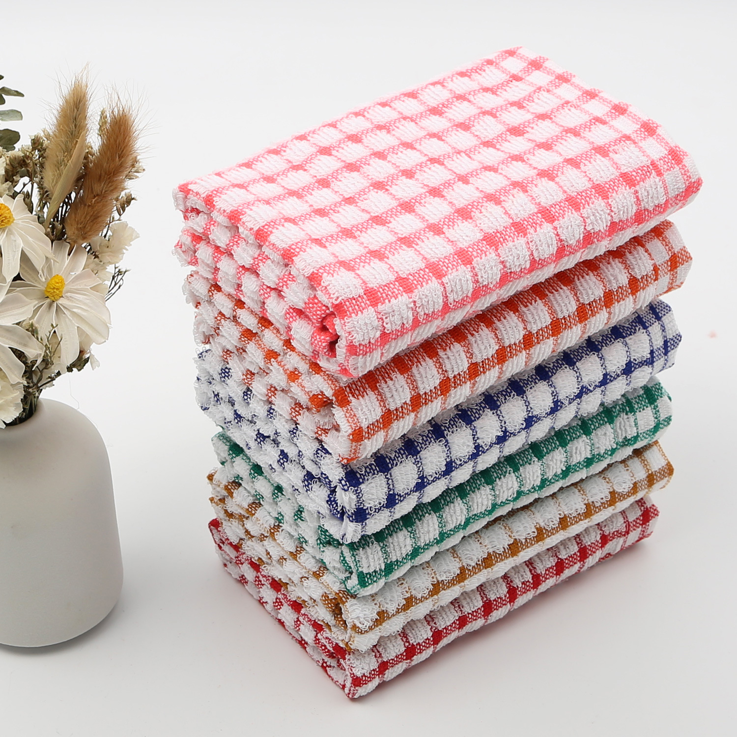 90g yarn dyed tea towel factory direct sales tea towel 40*65cm kitchen