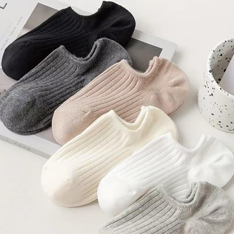 Boat socks women's 2024 new autumn and winter cotton socks socks socks do not fall off with non-slip shallow invisible short