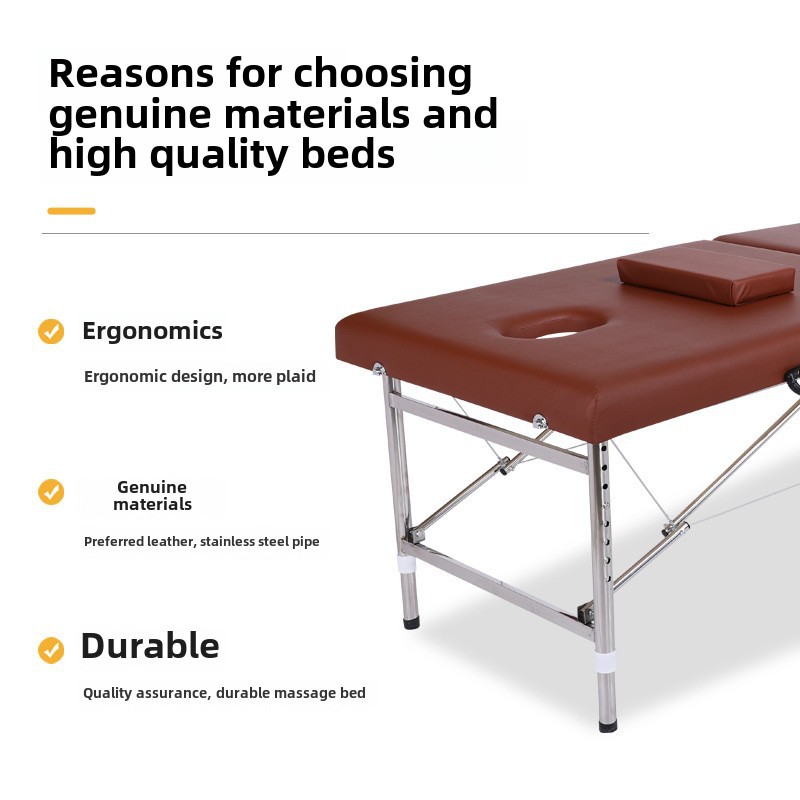 Lifting Portable Folding Beauty Bed Manufacturer Wholesale Original Point Massage Bed Moxibustion Bed Sponge Examination Bed