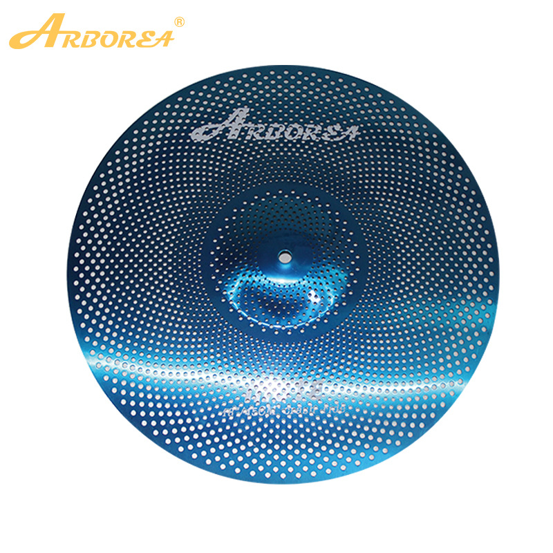 Custom Logo Wholesale Manufacturer Blue Frosted Silent Musical Instrument Cymbal Alloy Five-Piece Set Drum Kit Five Drums Four