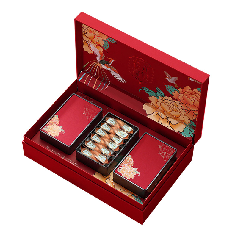 Festival gift-giving flowers Zhengshan small black tea Luzhou-flavor tea non-special gift box 250g tea wholesale