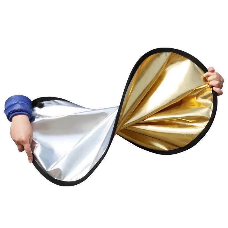 Photography Reflector Silver White Gold Silver Plate 60/80/110cm Photography Beauty Soft Plate Photography Reflector