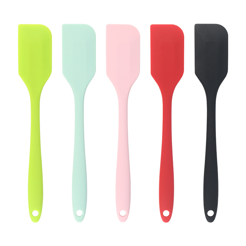 Integrated Silicone Spatula 18.2cm Jam Spatula Small Cream Spatula Silicone Stirring Stick Baking Tool