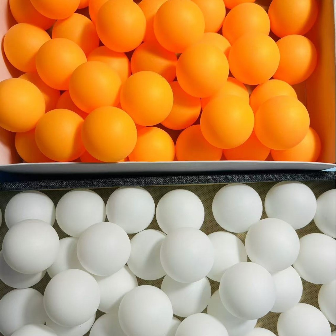 Оптовая продажа матовых теннисных мячей 40 мм, белые и желтые, 2.6 г, из ПП