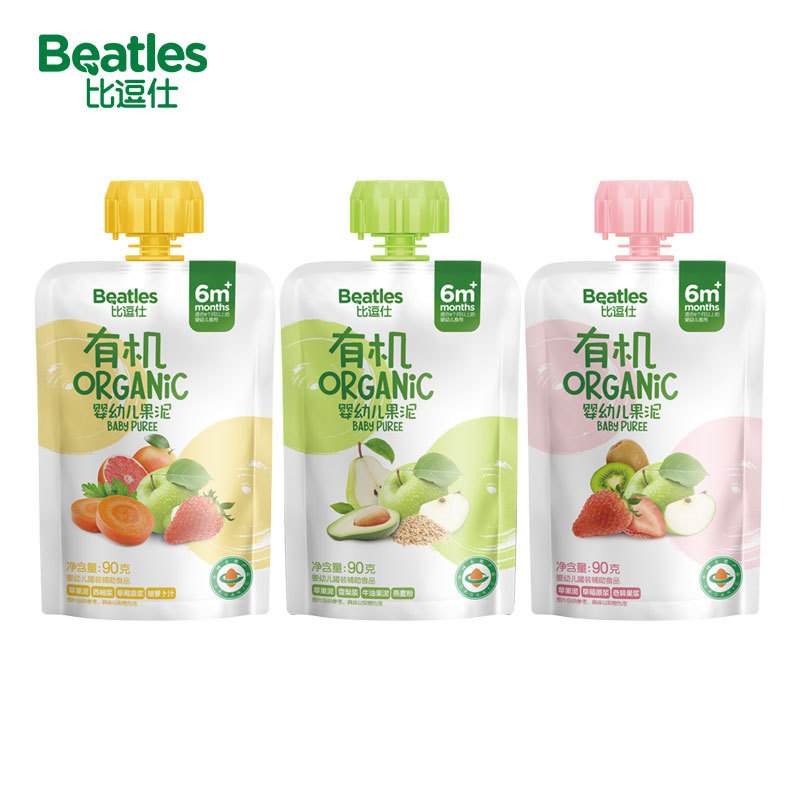 Bidushi Organic Baby Standard Fruit Puree Children's Infant Food Supplement Baby