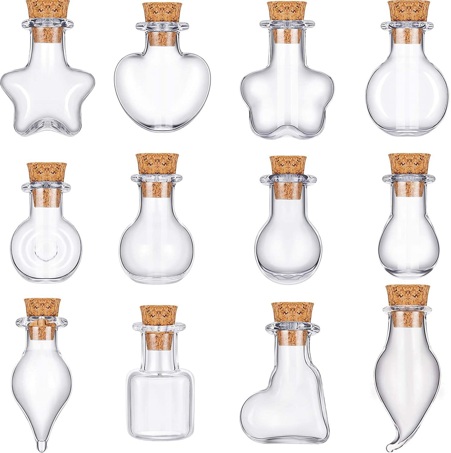 DIY styling glass bottle mini drift bottle wishing bottle perfume bottle mobile phone pendant wishing bottle lucky bottle DIY