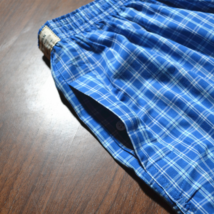 Arlo Pants Men's Cotton Comfortable Underwear Men's Teenager's Cotton Plaid Boxer plus size Shorts Same Style as Giordano