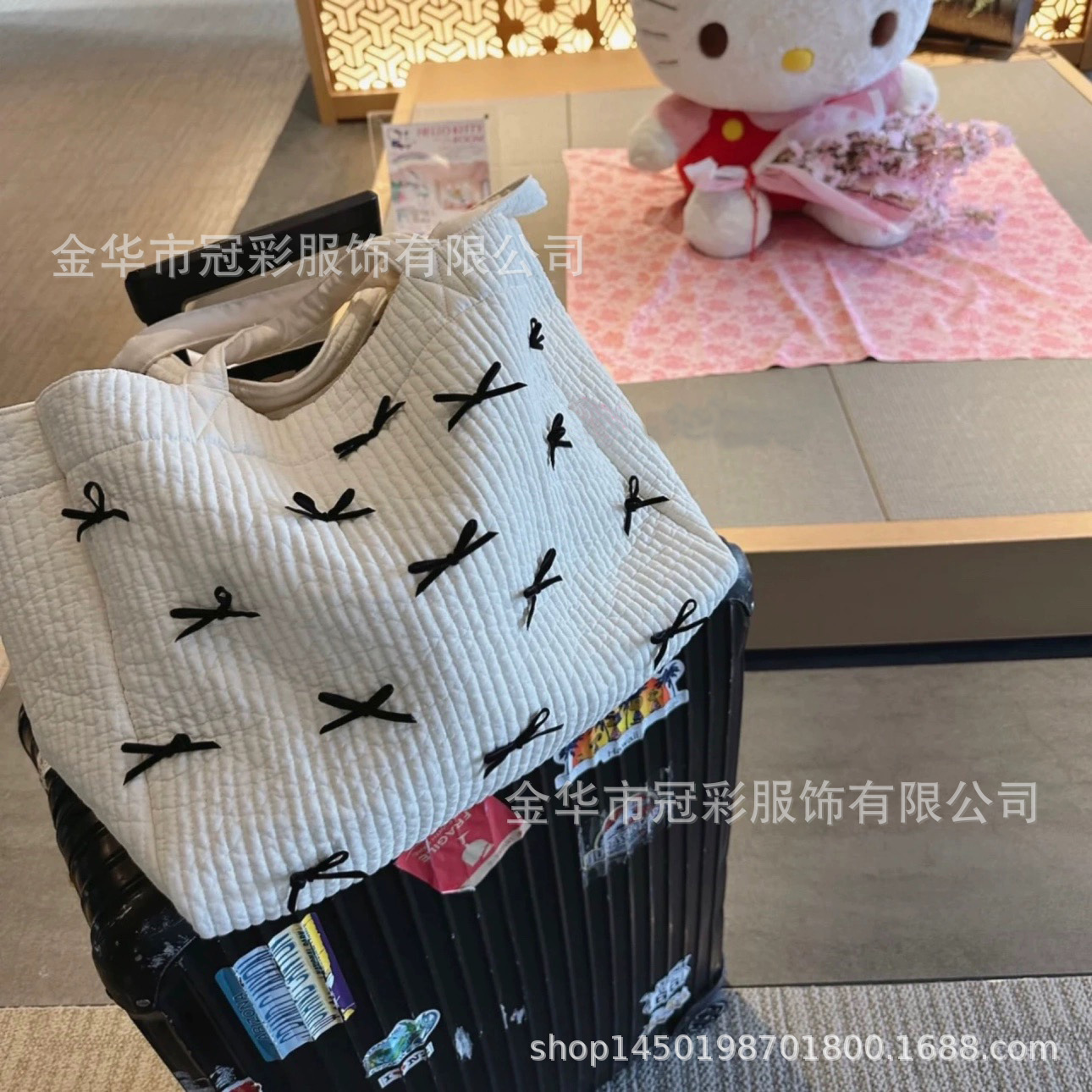 Japanese-style Ins-style Large-capacity Simple Multi-functional Out-of-home Mother and Child Handbag Trailer Shoulder Embroidered Hanging Bag