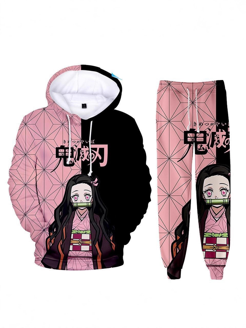 Cross-Border Amazon Best-Selling 3D Digital Printing Anime Pattern Sweatshirt Suit Loose and Extinguishing