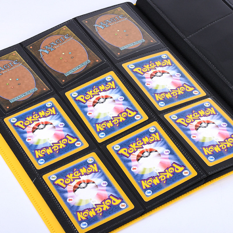 Spot Wholesale 9-Frame Card A4 Storage Book 9-Square Grids Collection Game Pokemon Nine-Square Grids Ultraman A4 Card Book