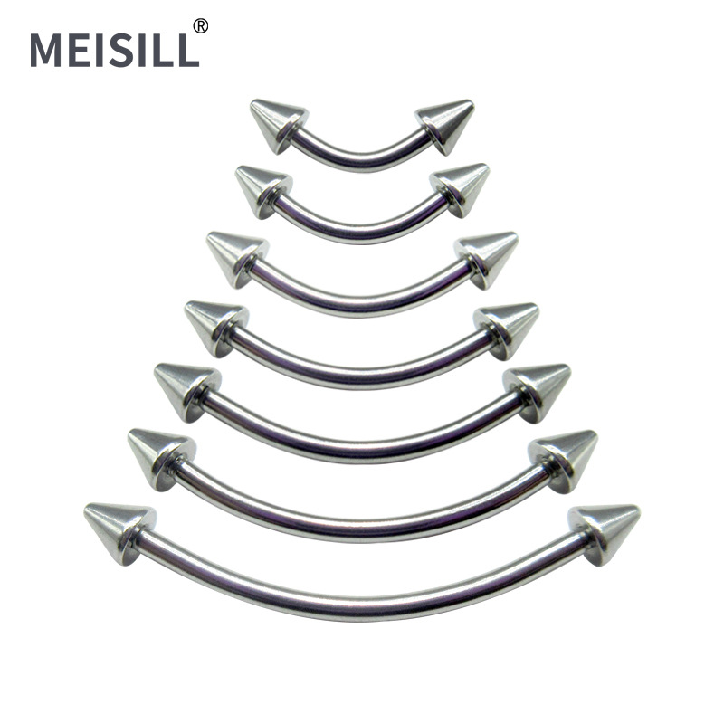 Стальные пирсинг-колечки для бровей, украшения для пирсинга