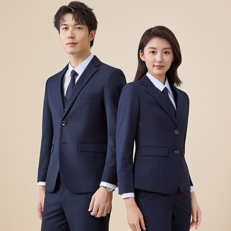 New Autumn and Winter Suit Set for Men, Large Size Black Suit, Unisex Professional Formal Wear, Groomsmen Suit, Workwear