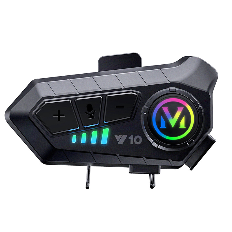 Y10 Cross-Border Popular Helmet Bluetooth Headset Waterproof Noise Reduction Motorcycle Headset Helmet Headset Manufacturer