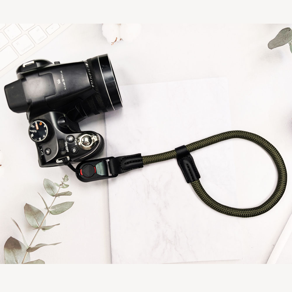Source Factory Quick Release Quick Plug Buckle Climbing Rope Camera Wrist Strap Paracord Outdoor Retro Micro Slr Camera Wrist Strap