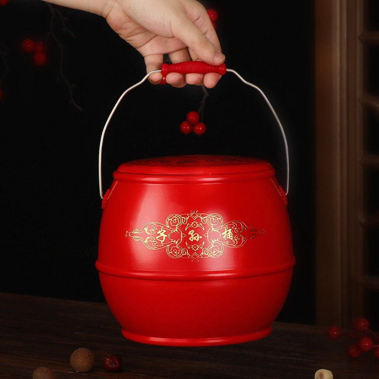 Dowry Red Bucket Wedding small size Toilet