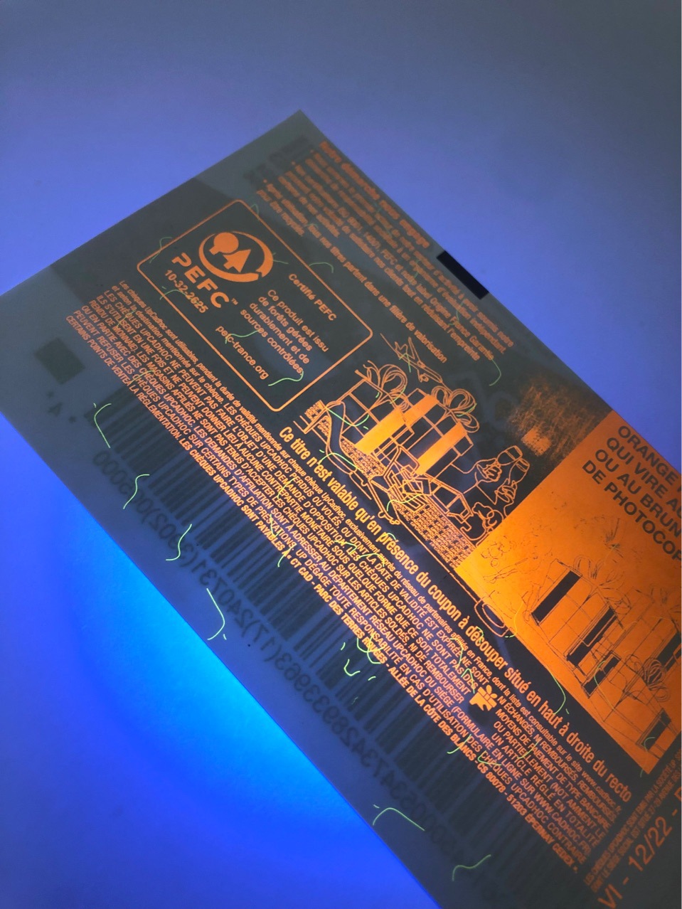 Invisible Color Fiber Temperature Variable Ink Holographic Laser Bronzing Anti-counterfeiting Brochure