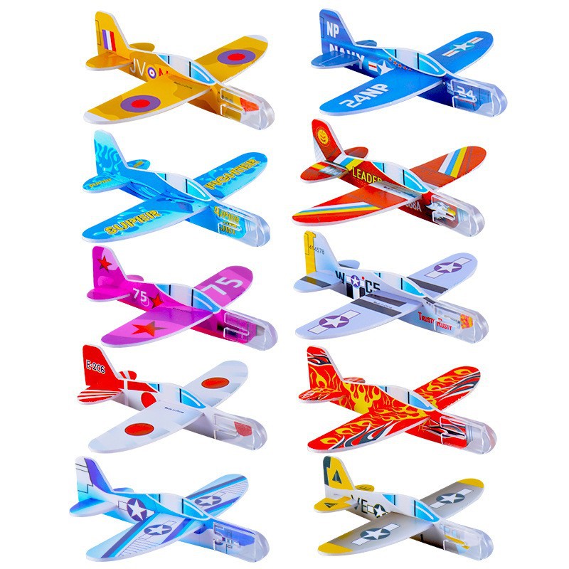 DIY hand throwing foam small aircraft mini Aviation aircraft model outdoor children's toy gift wholesale cross-border