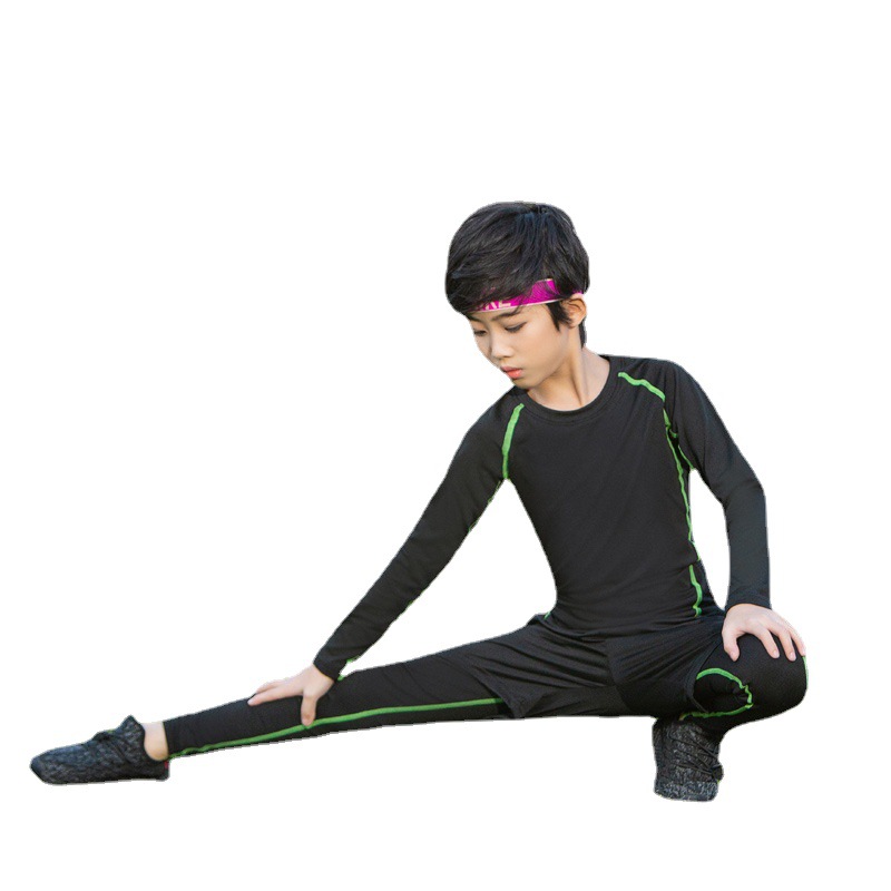 Children's tights team training clothes suit basketball football sports running bottoming high elastic breathable quick-drying clothes