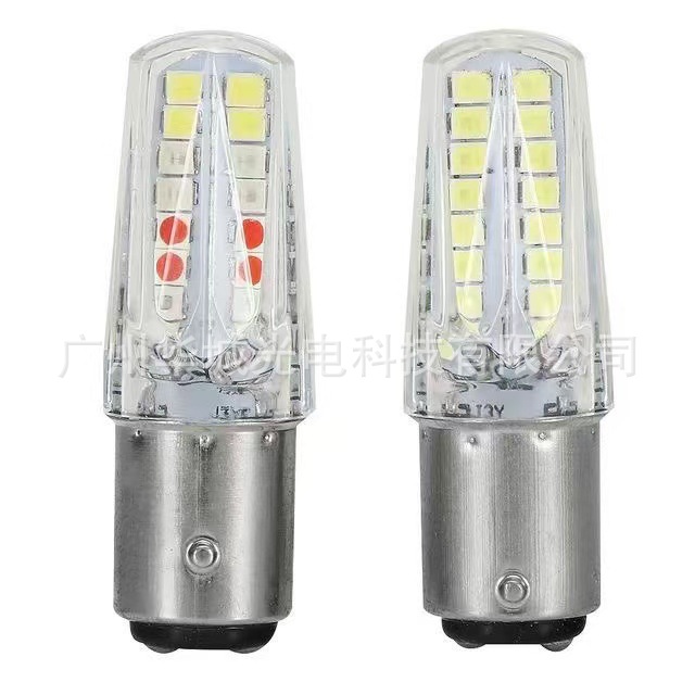 New car motorcycle LED brake light 1157 2835 32SMD light burst flash RGB running water brake light