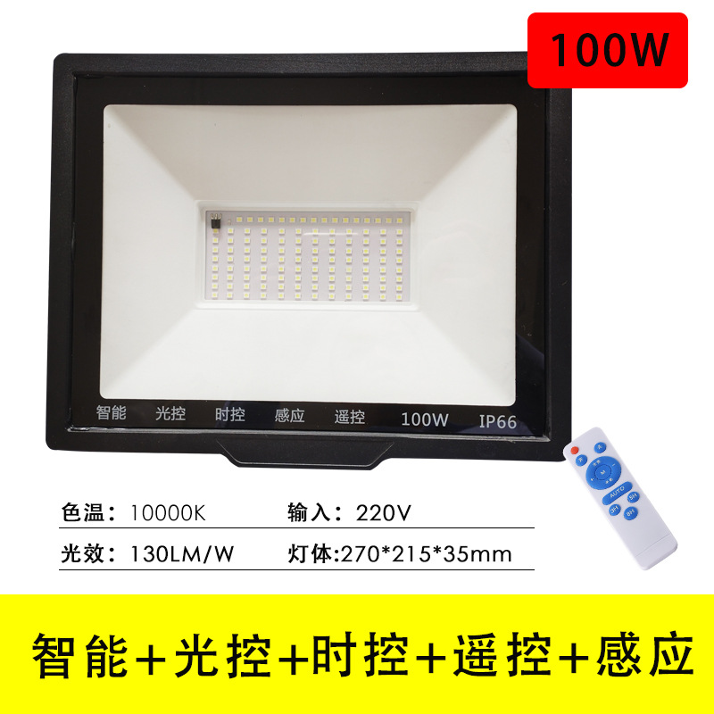 Light control flood light with induction led residential garden light outdoor street light waterproof outdoor light 220V dark light