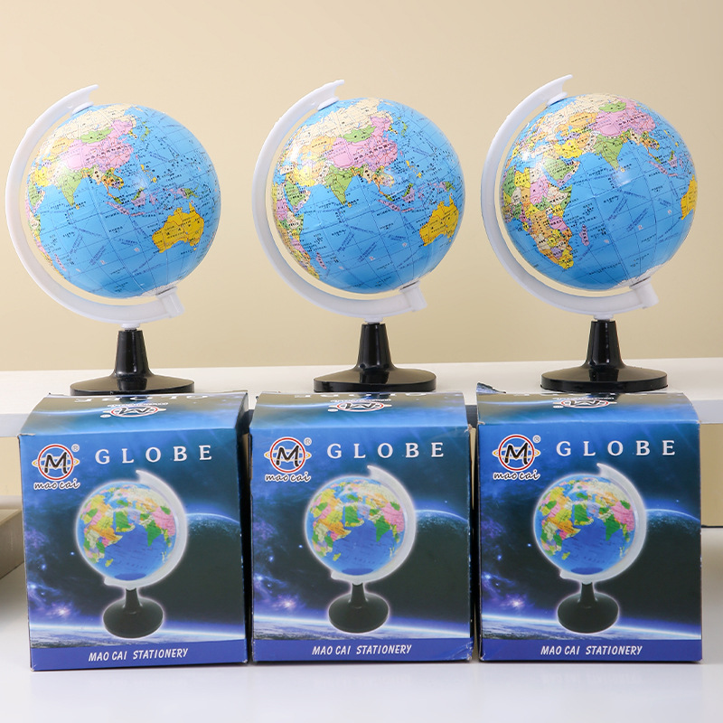 Globe Students Use Middle and High School Geography Terrain Teaching Ornaments Kidsren's Early Education 3D Stereo Prizes World Map