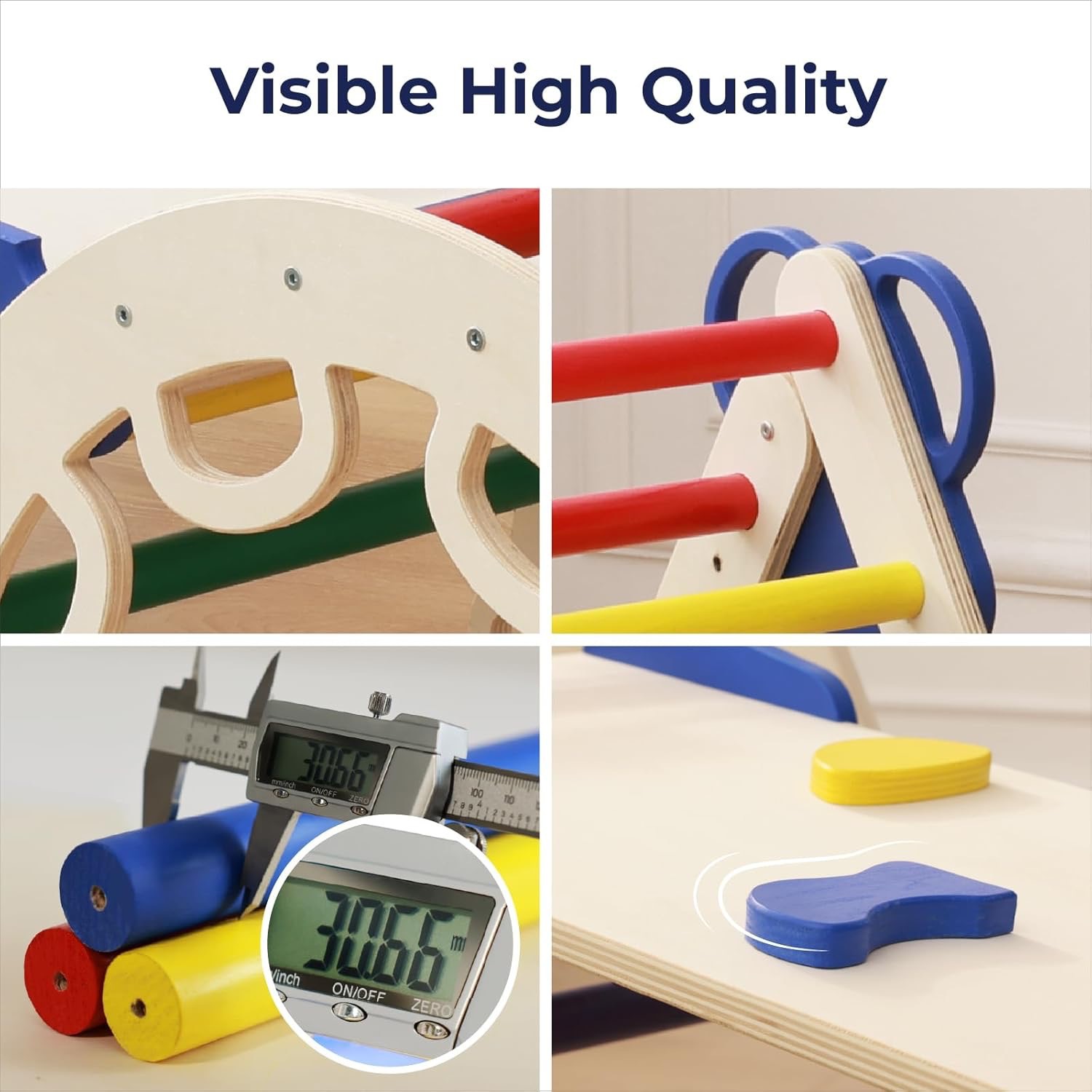 Wooden Children's Climbing Frame Indoor Combination Climbing Frame Arched Baby Educational Exercise Climbing Skateboard Frame Solid Wood Climbing Frame