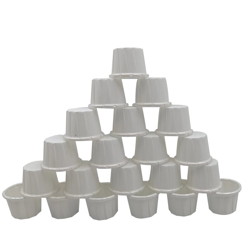 Manufacturer's Cake Paper Cup 0.5 an's Roll Cup Coated Paper Cup Commercial Mini Tasting Cup Pure White