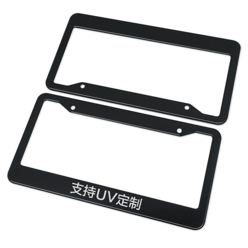 Hot Selling American License Plate Frame Thickeneded Aluminum Alloy Stainless Steel Carbon Fiber License Plate Frame American License Plate Frame Can Add Logo