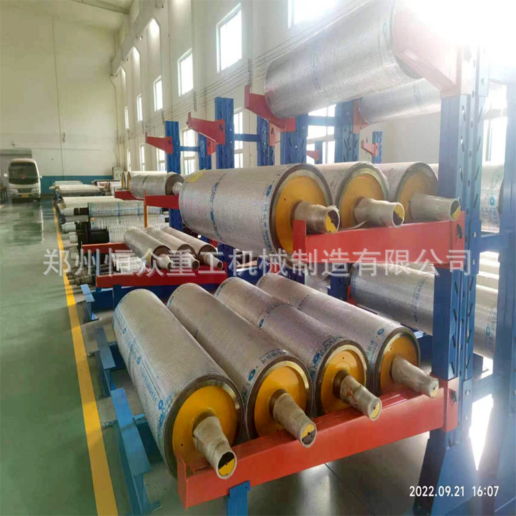 Полиуретановый промышленный износостойкий вал с резиновым покрытием, металлургический вал из силиконовой резины, вал для доставки с зажимом из оцинкованной проволоки