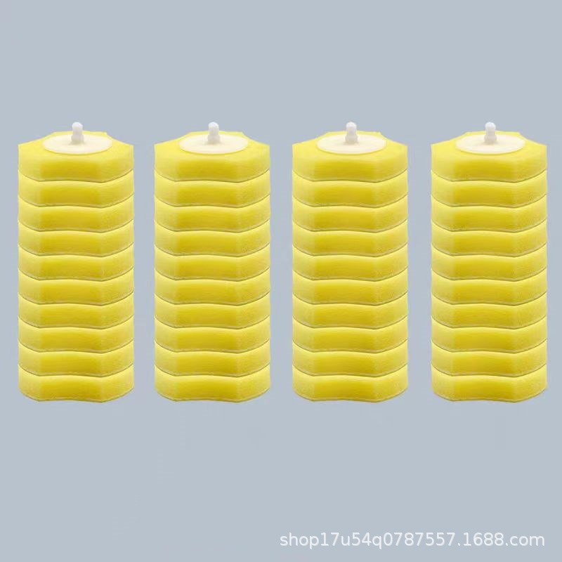 Disposable Toilet Brush Replacement Head Bathroom Toilet Cleaning Sponge Head Toilet Cleaner Brush Head