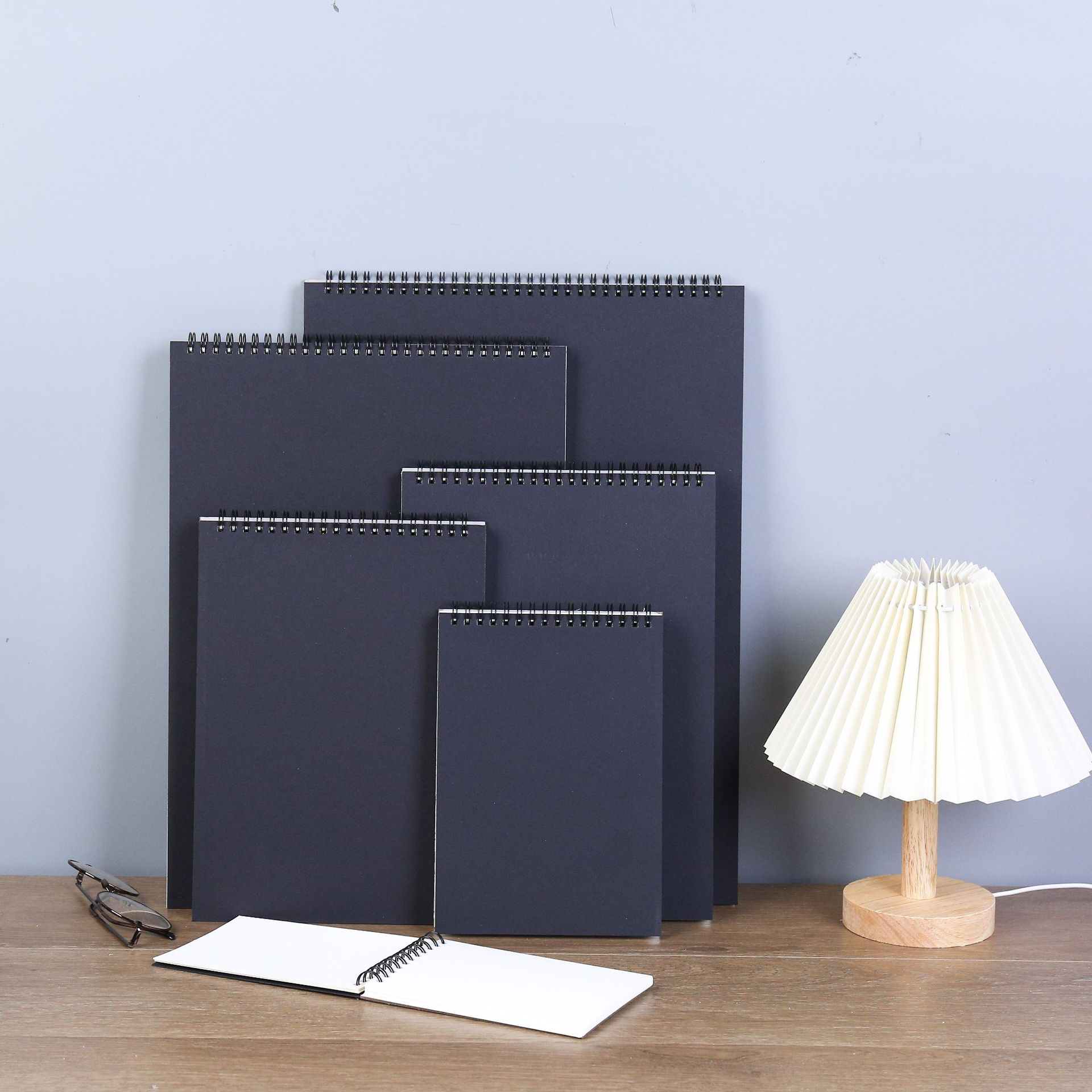 Утолщенная Черная Картонная Книга Эскизов 8K Готовая A3A4 Книга Эскизов 16 Листов Спиральная Книга A5 Простая Книга Рисунков Студента