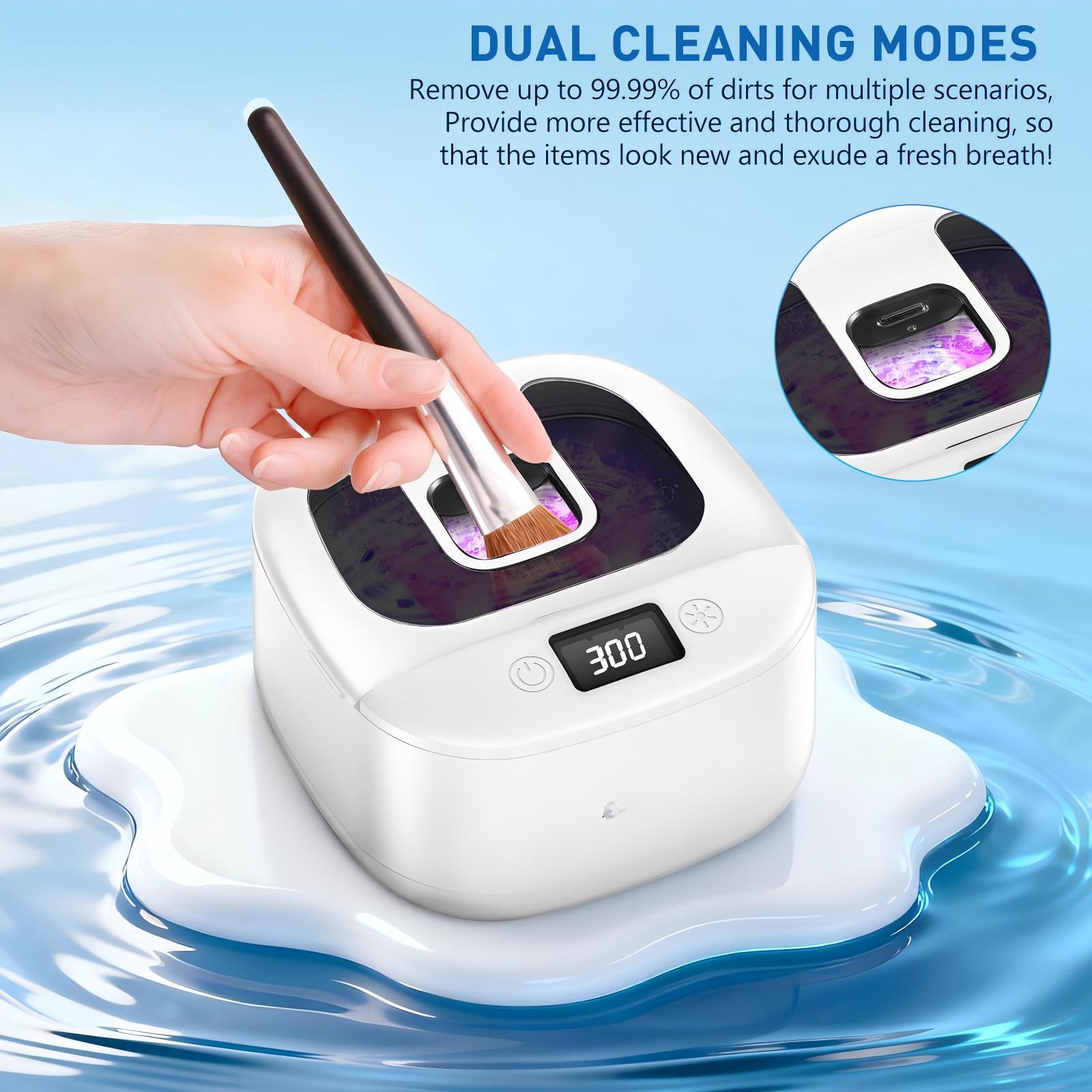Rechargeable Ultrasonic Braces Cleaning Machine Cross-Border New Uv Sterilization Cleaning Machine Portable Household Denture Cleaning Machine