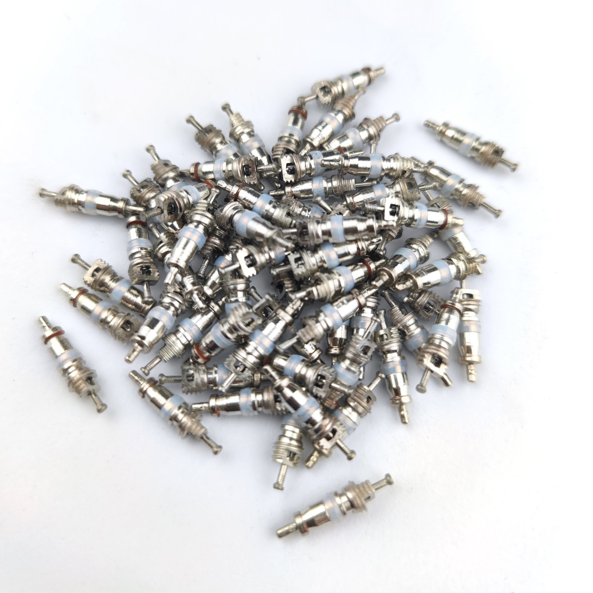 Car, Motorcycle, Bicycle Tire American Valve Core Zinc Alloy Material Red Vacuum Tire Inflation Needle Plate