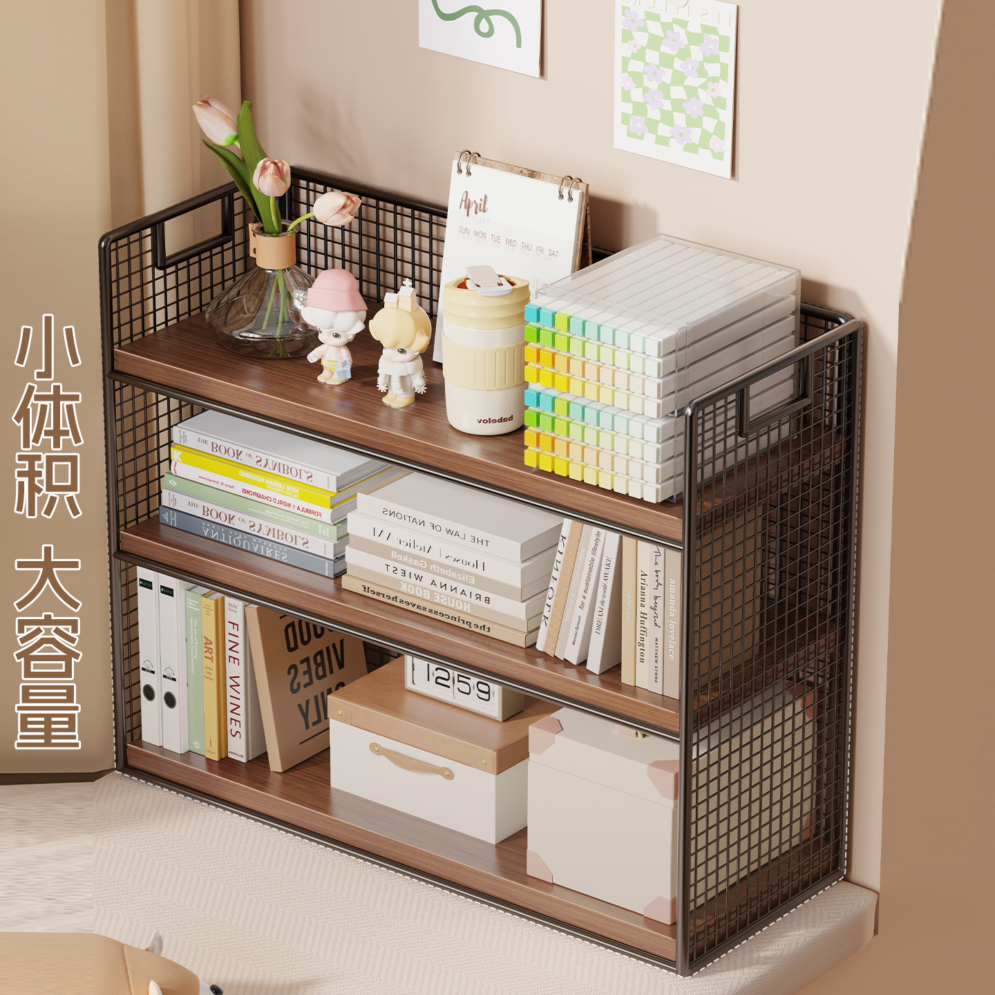 Bay Window Storage Cabinet Window Sill Storage Rack Vertical Multi-Layer Window Storage Cabinet Space Renovation Artifact Bedside Bookshelf
