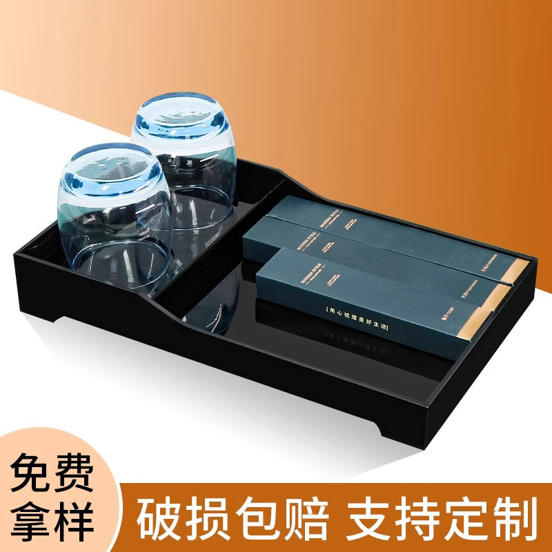 Аcrylic контейнер для одноразовых туалетных принадлежностей отеля, поднос для стоматологических инструментов, расходные материалы, поднос для чая