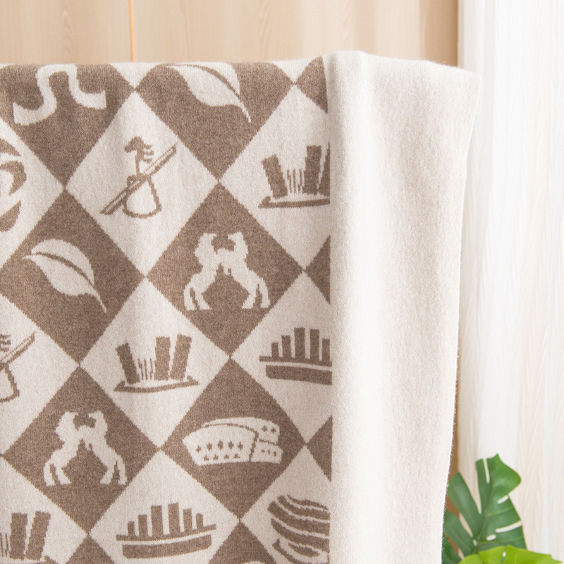 Ordos City Source Factory 100 Pure Cashmere Blanket Moving Gift Throw Blanket Sofa Blanket Nap Aviation Blanket