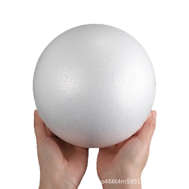 Factory Direct Sales Foam Ball Solid Foam Ball Styrofoam Ball White Kindergarten Handmade DIY Globe