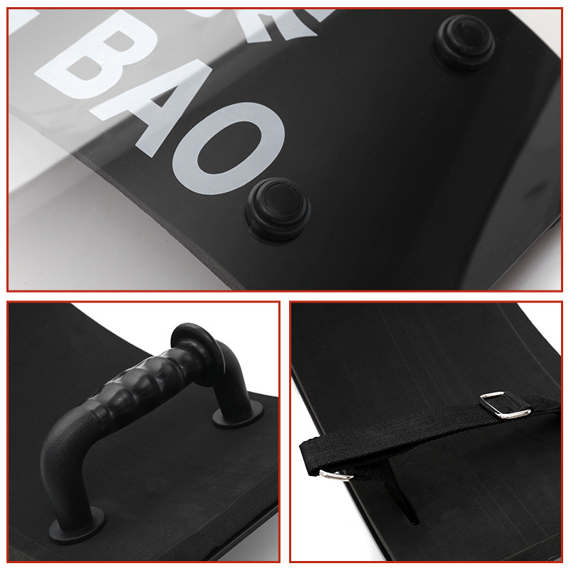 Anti-Riot Shield, Explosion-Proof Handheld Shield, Self-Defense Pc Protective Round Shield, Transparent Square Shield, School Kindergarten Security Equipment