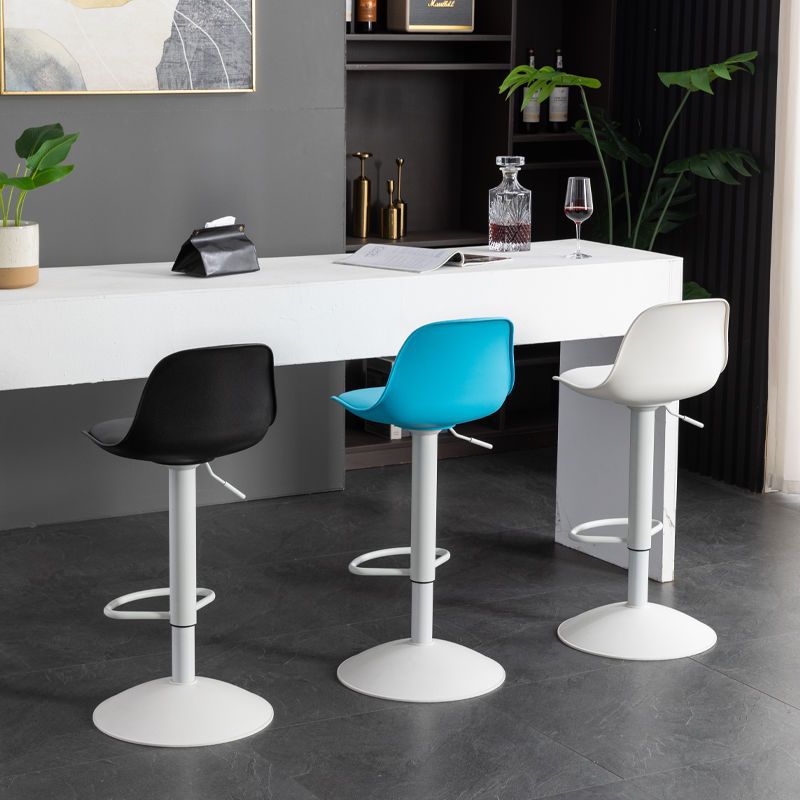 Light Luxury Nordic Bar Chair High-Legged Front Desk Modern Simple Home Lift Bar Chair Front Desk Elevated Backrest Stool