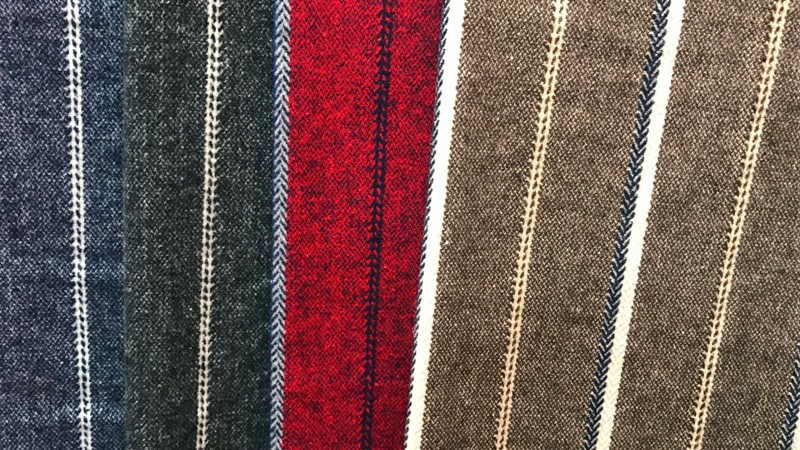 The New Hot Vertical Strip Twill Woolen Fabric Clothing Luggage Fabric