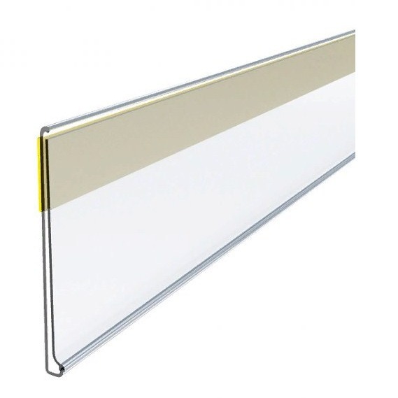 Factory in stock price bar shelf plastic label profile flat with double-sided adhesive high permeability supermarket price tag