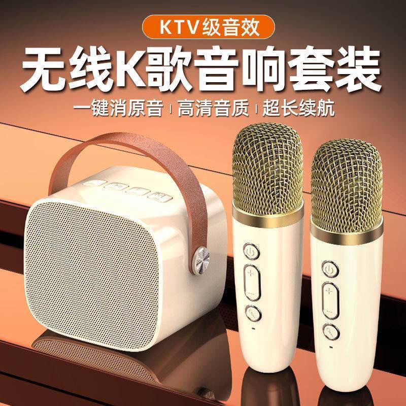 Мини-микрофон с интегрированным аудио для домашнего караоке