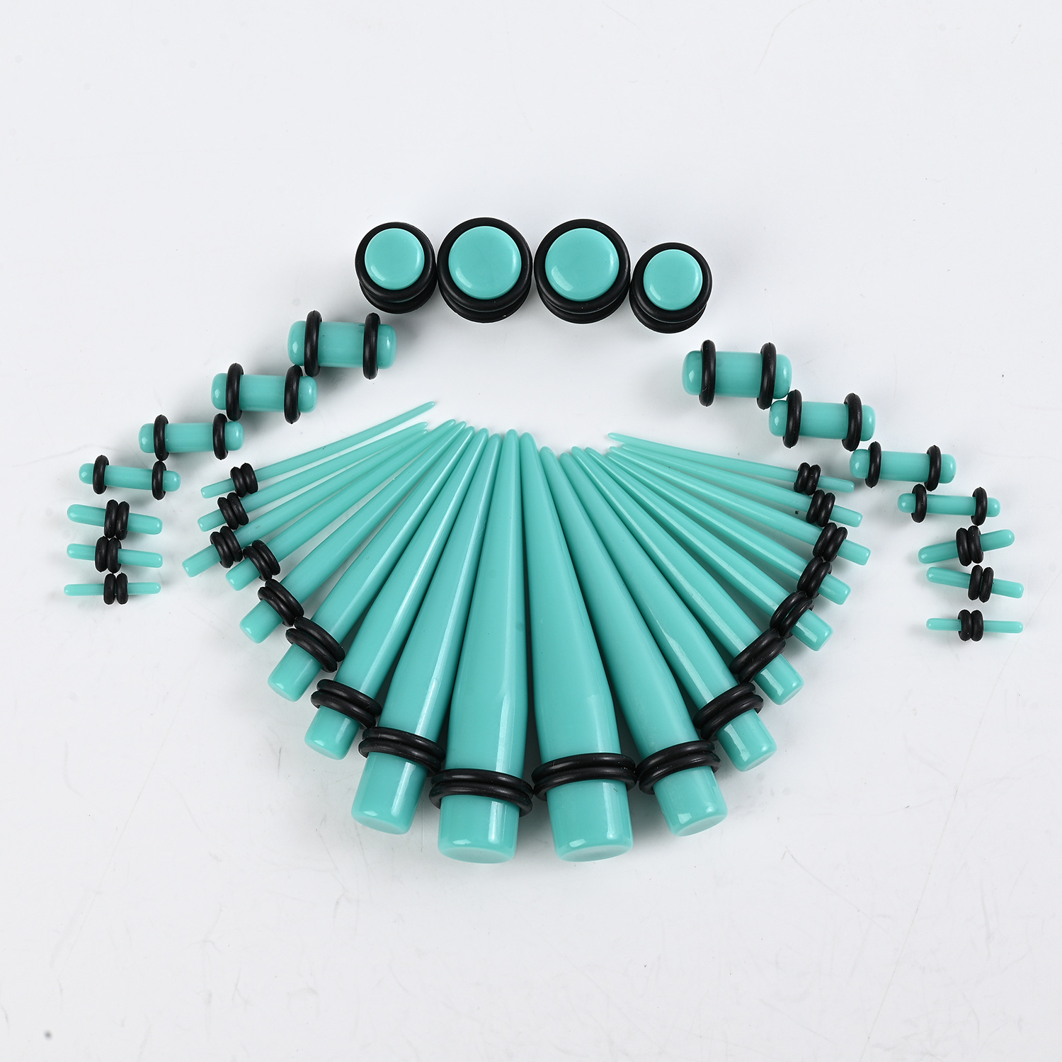 European and American Cross-Border Niche Ear Expansion Set with 36 Pieces, Ear Studs, Tassel Ear Hole Expanders, Piercing Jewelry Set, Earrings